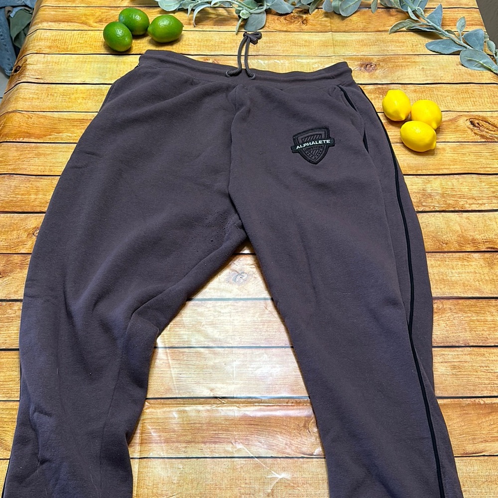 Purple alphalete jogger sweatpants men’s xl